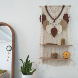 شلف دو طبقه مکرومه طرح آذین