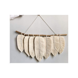 دیوارکوب برگ دکوری مکرومه بافی مدل طلوع دیوارکوب برگ دکوری مکرومه بافی مدل طلوع