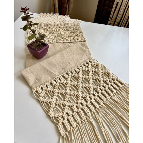 رومیزی مکرومه بافی مدل دلارام برند آرت بیوتی