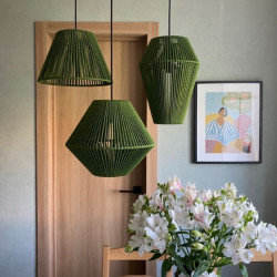 مجموعه سه عددی لوستر مکرومه مجموعه سه عددی لوستر مکرومه