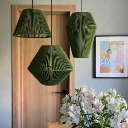 مجموعه سه عددی لوستر مکرومه مجموعه سه عددی لوستر مکرومه