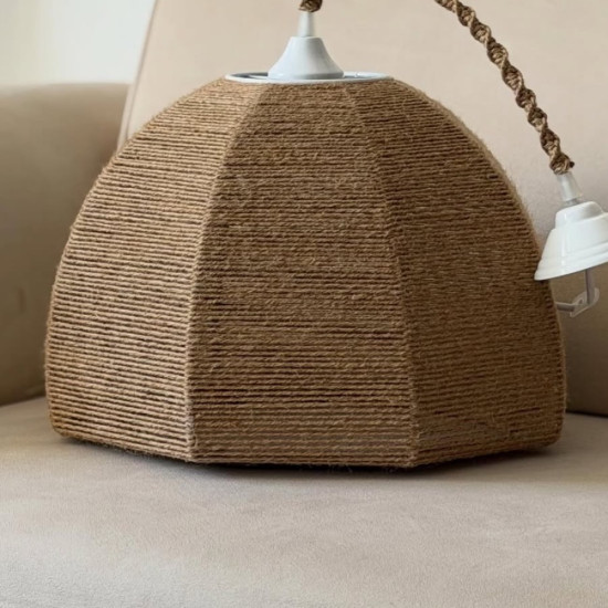 لوستر مکرومه بافی مدل کنف