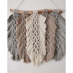 دیوارکوب لوزی دکوری مکرومه بافی مدل روشنا دیوارکوب لوزی دکوری مکرومه بافی مدل روشنا