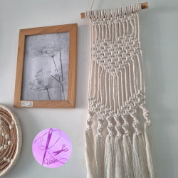 دیوارکوب مکرومه قلب دیوارکوب مکرومه قلب