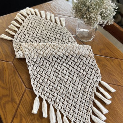 رومیزی رانر مکرومه بافی رومیزی رانر مکرومه بافی