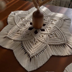 رومیزی مکرومه بافی مدل خورشید رومیزی مکرومه بافی مدل خورشید