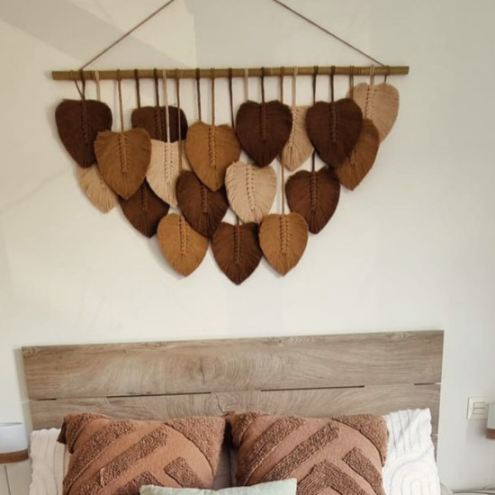 برگ مکرومه بافی دکوراتیو طرح جانا