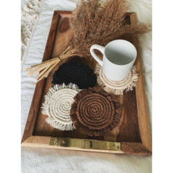 زیرلیوانی مکرومه فانتزی گرد مدل هدیه زیرلیوانی مکرومه فانتزی گرد مدل هدیه