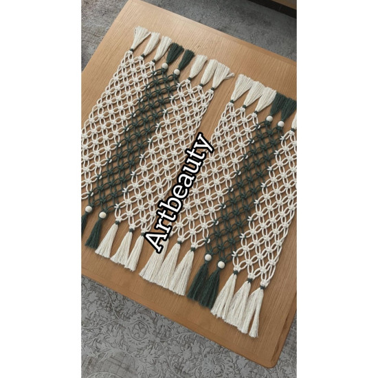 ست دوعدد رانر مکرومه طرح کهکشان