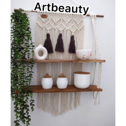 شلف دو طبقه مکرومه مدل رادین