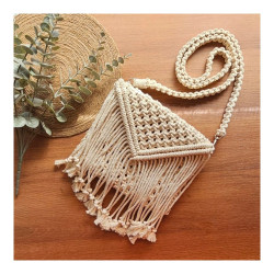 کیف فانتزی مکرومه بافی مدل نازنین کیف فانتزی مکرومه بافی مدل نازنین