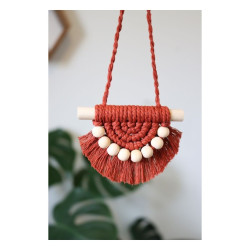 گیفت مکرومه با مهره چوبی رنگ دلخواهه